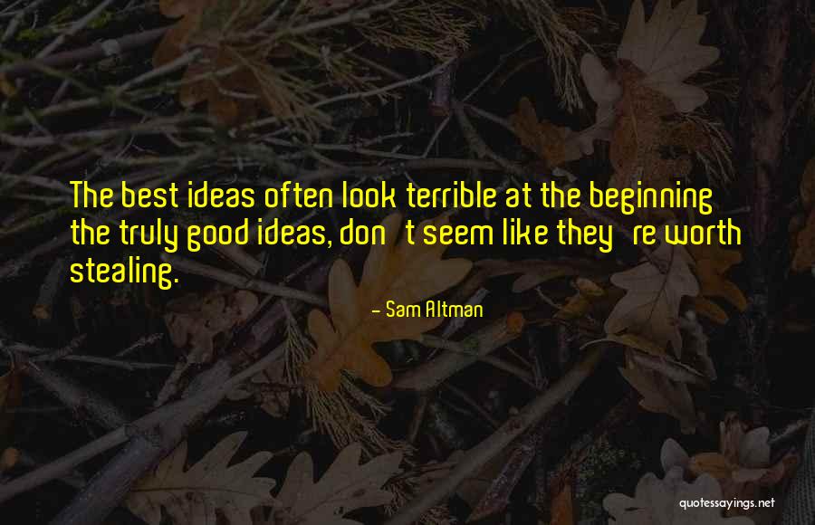 Stealing My Ideas Quotes By Sam Altman