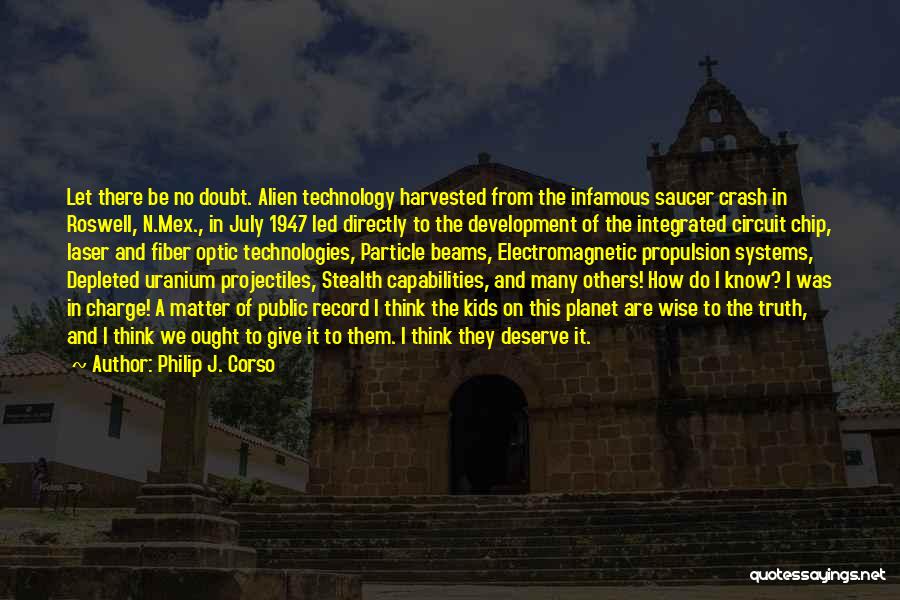 Stealth Technology Quotes By Philip J. Corso