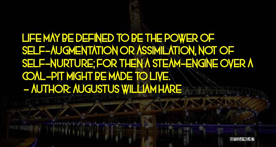 Steam Engine Quotes By Augustus William Hare