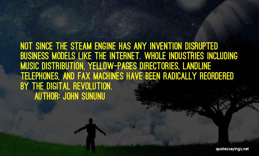 Steam Engine Quotes By John Sununu