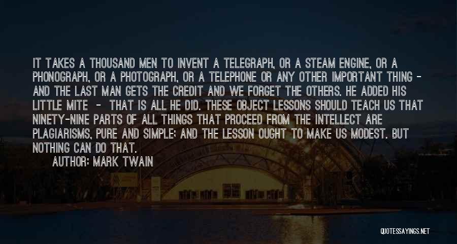 Steam Engine Quotes By Mark Twain