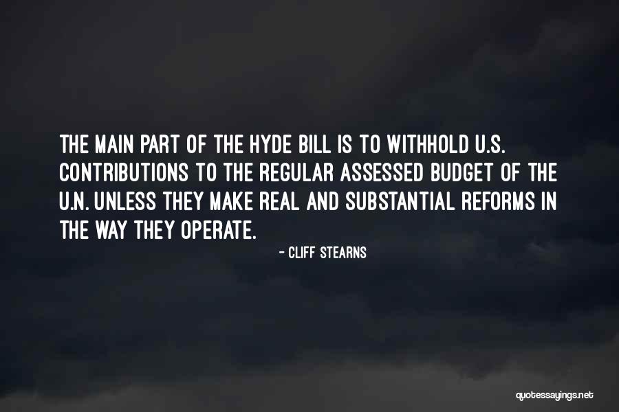 Stearns Quotes By Cliff Stearns Stearns Quotes By Cliff Stearns