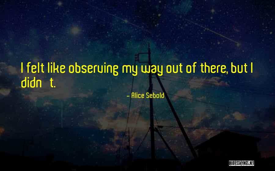 Stebbings Norwich Quotes By Alice Sebold Stebbings Norwich Quotes By Alice Sebold