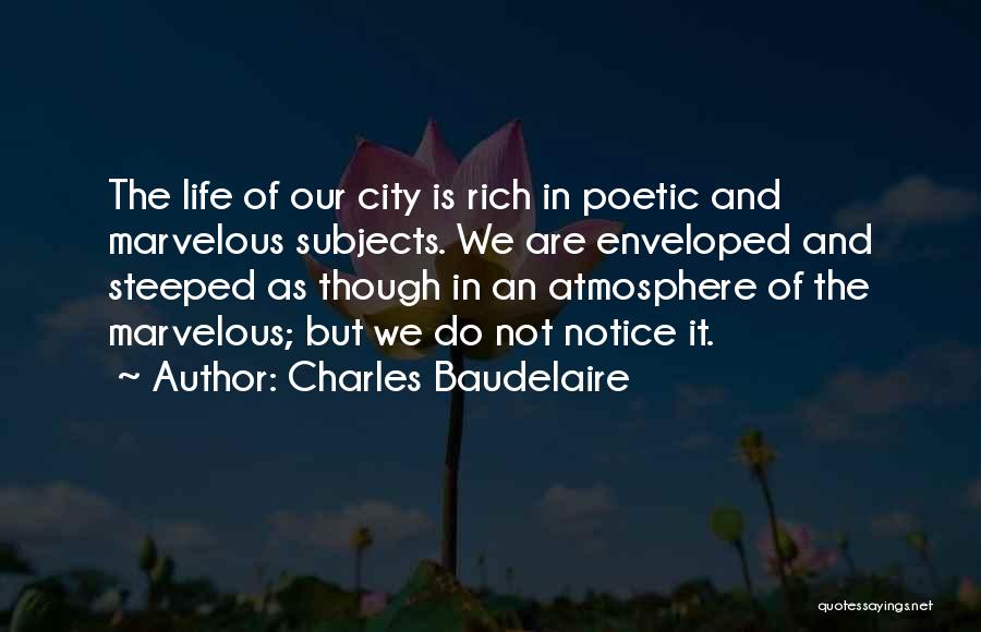 Steeped Quotes By Charles Baudelaire