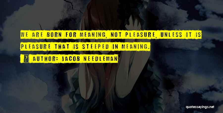 Steeped Quotes By Jacob Needleman