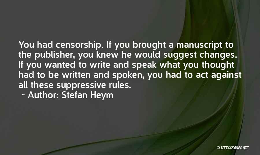 Stefan Heym Quotes 1484332