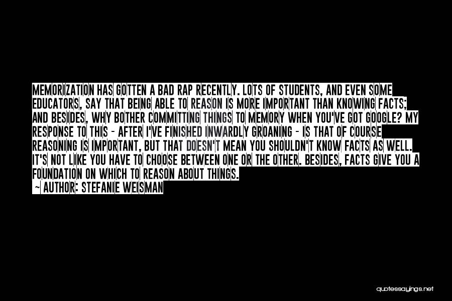 Stefanie Weisman Quotes 1288059