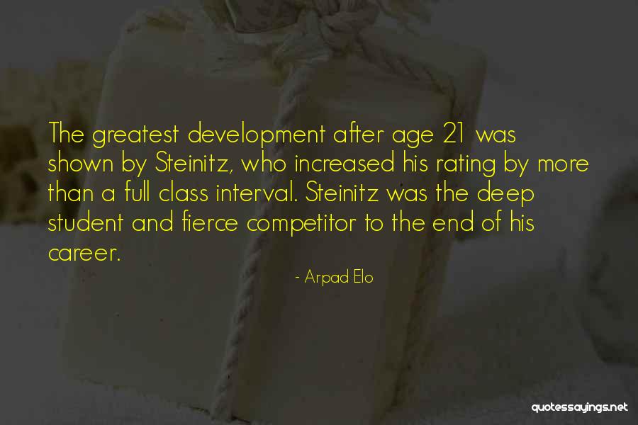 Steinitz Quotes By Arpad Elo Steinitz Quotes By Arpad Elo