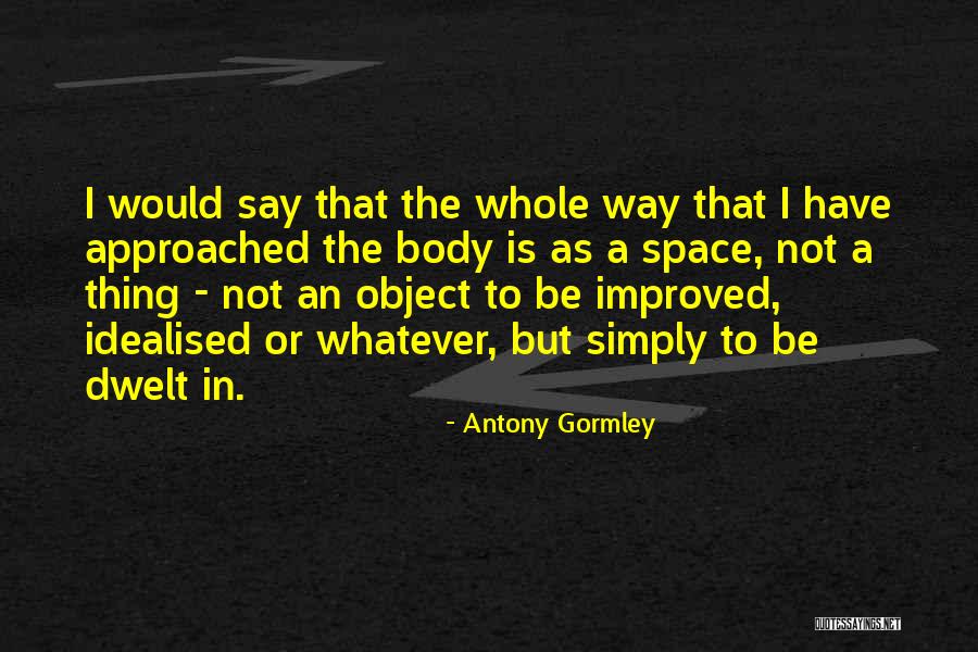 Stella Luna Quotes By Antony Gormley Stella Luna Quotes By Antony Gormley