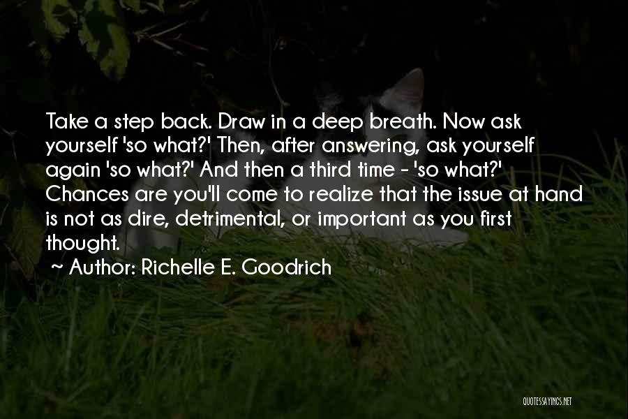 Step Back In Time Quotes By Richelle E. Goodrich