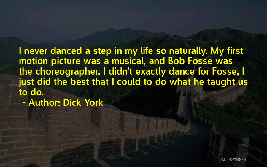 Step Dance Quotes By Dick York