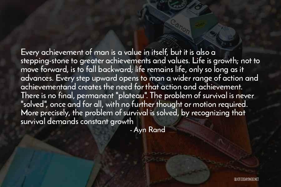 Step Forward In Life Quotes By Ayn Rand Step Forward In Life Quotes By Ayn Rand