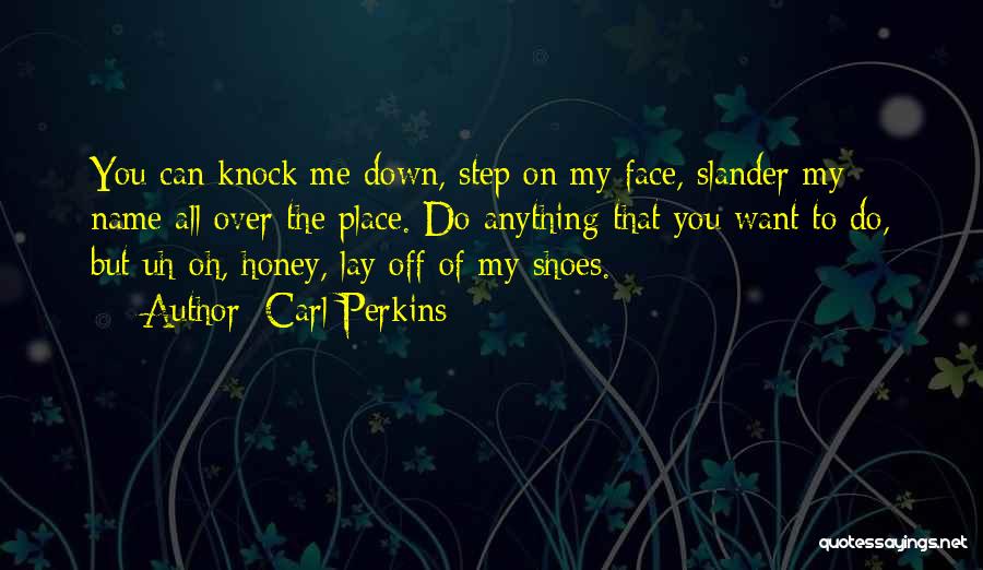 Step In My Shoes Quotes By Carl Perkins