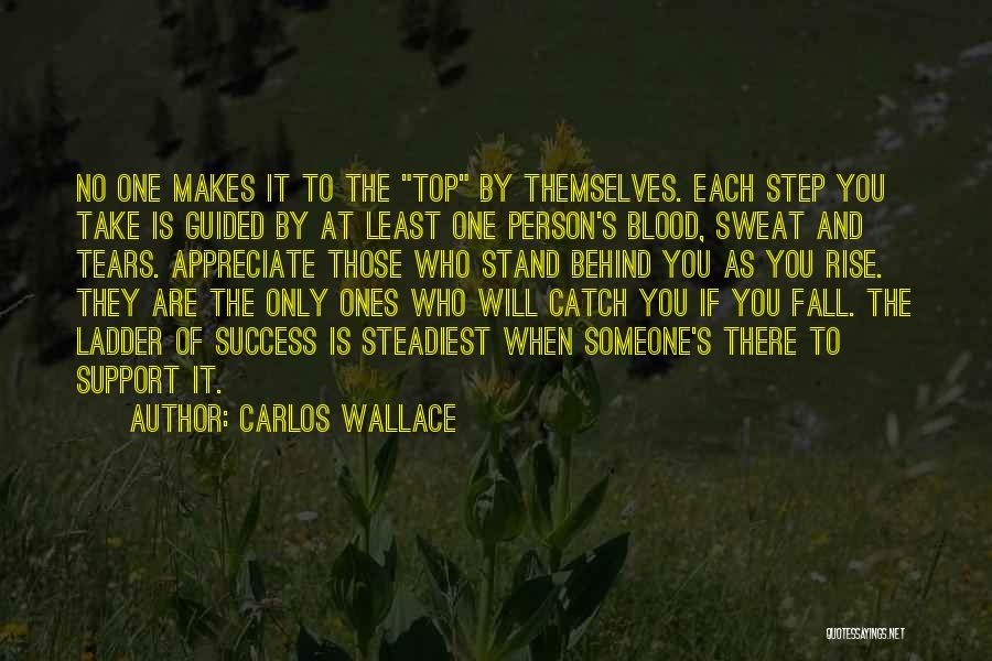 Step Up The Ladder Quotes By Carlos Wallace