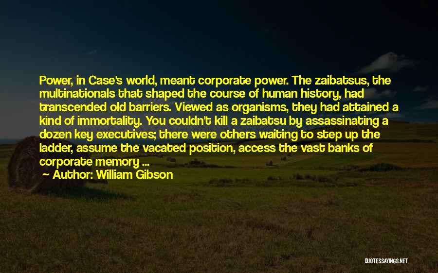 Step Up The Ladder Quotes By William Gibson