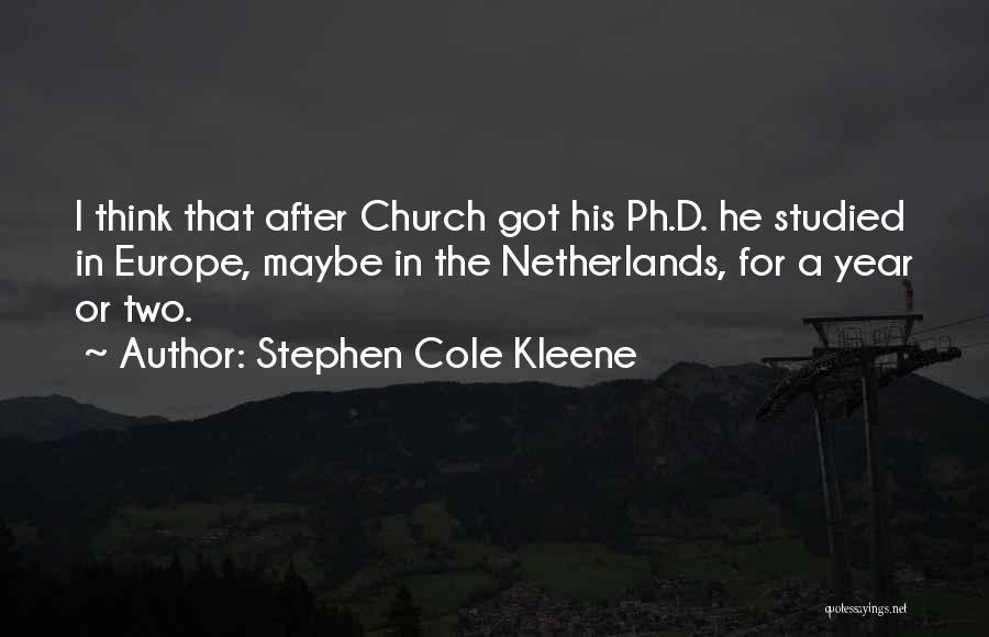 Stephen Cole Kleene Quotes 1634373