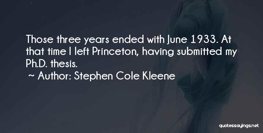 Stephen Cole Kleene Quotes 279743