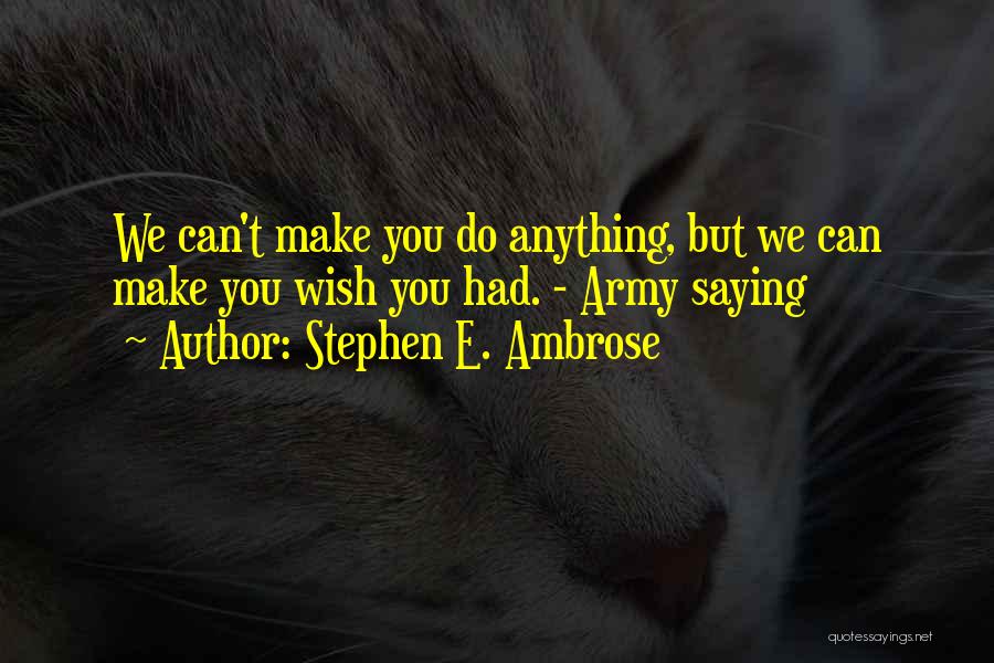 Stephen E. Ambrose Quotes 1132121