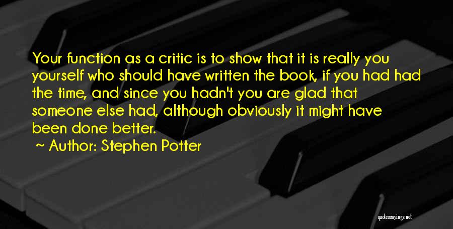 Stephen Potter Quotes 1830530