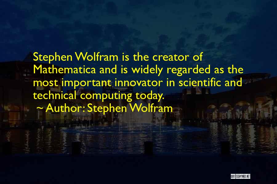 Stephen Wolfram Quotes 1451783