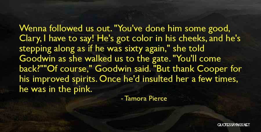 Stepping Back Quotes By Tamora Pierce Stepping Back Quotes By Tamora Pierce