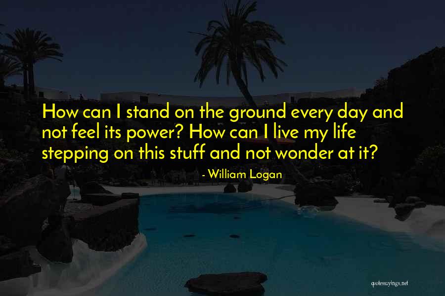 Stepping Into Your Power Quotes By William Logan Stepping Into Your Power Quotes By William Logan