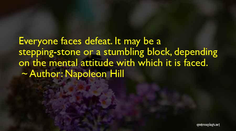 Stepping Stone Quotes By Napoleon Hill