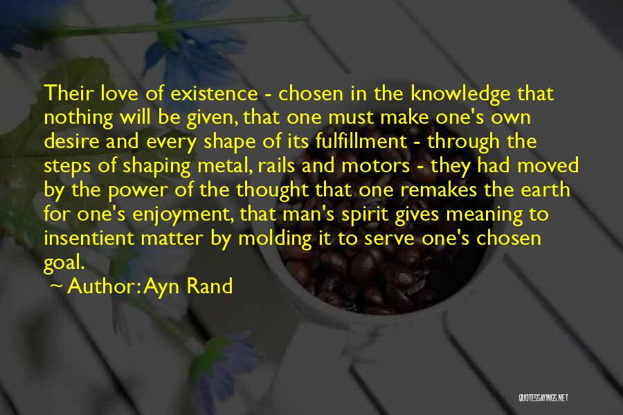 Steps In Love Quotes By Ayn Rand