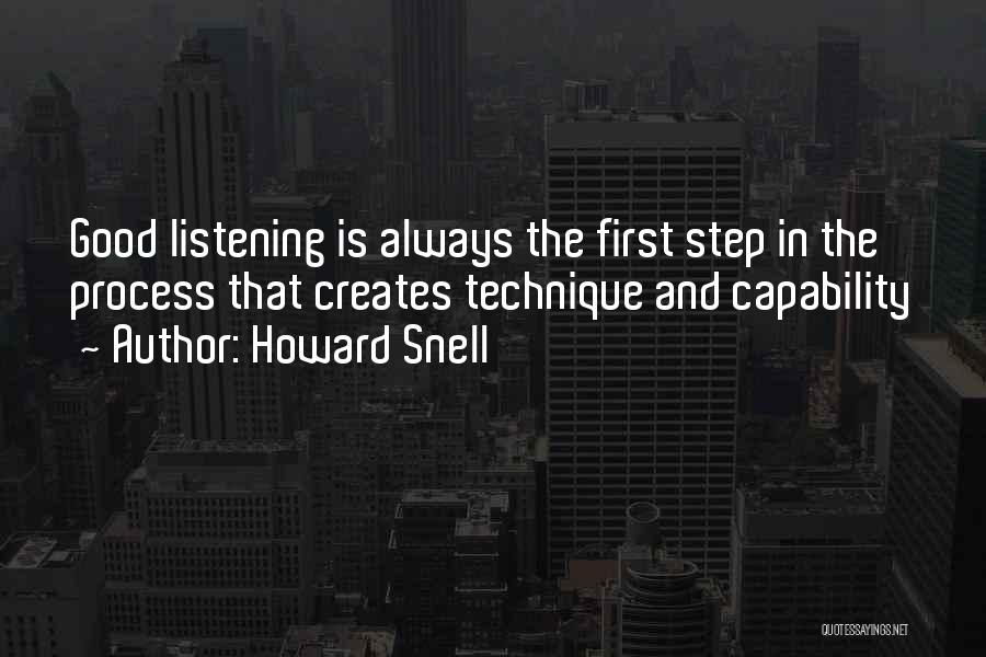 Steps Quotes By Howard Snell