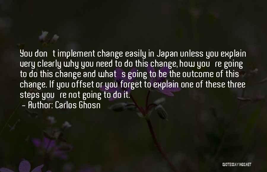 Steps To Change Quotes By Carlos Ghosn