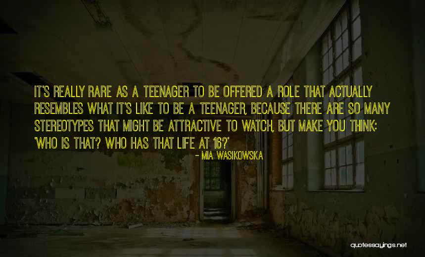 Stereotypes Quotes By Mia Wasikowska