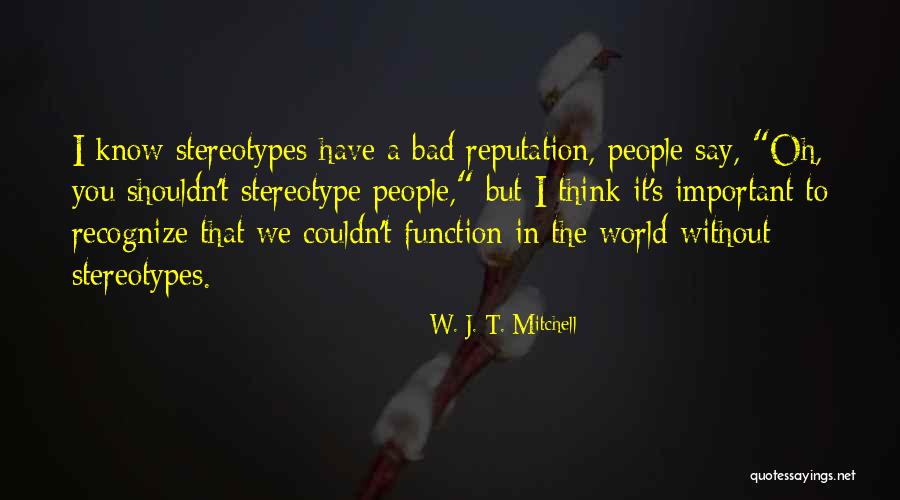 Stereotypes Quotes By W. J. T. Mitchell