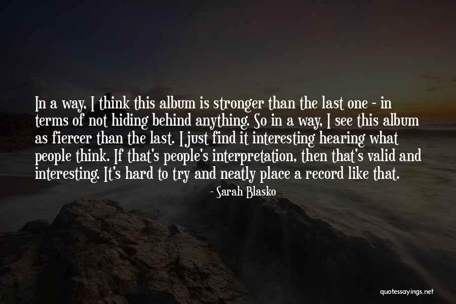 Stergos Love Quotes By Sarah Blasko Stergos Love Quotes By Sarah Blasko
