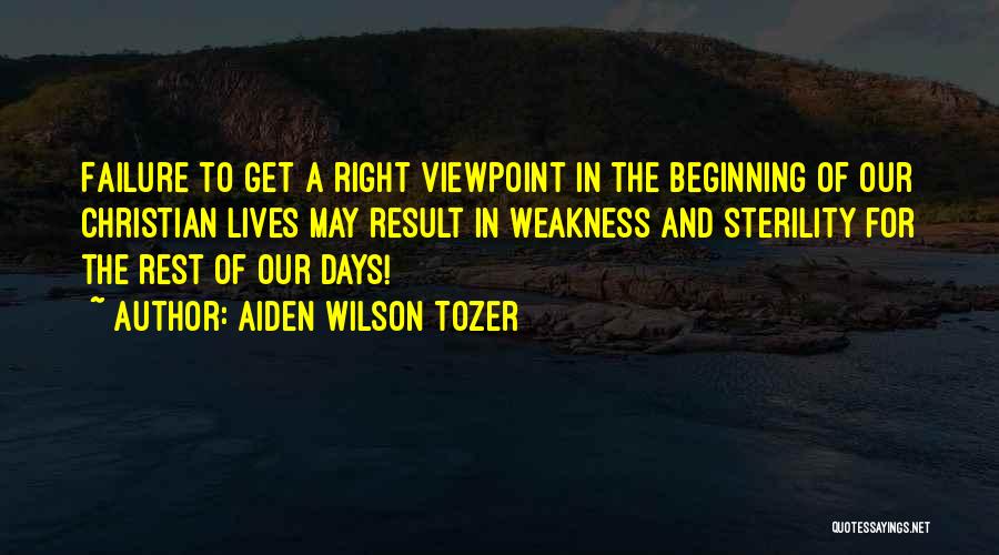 Sterility Quotes By Aiden Wilson Tozer