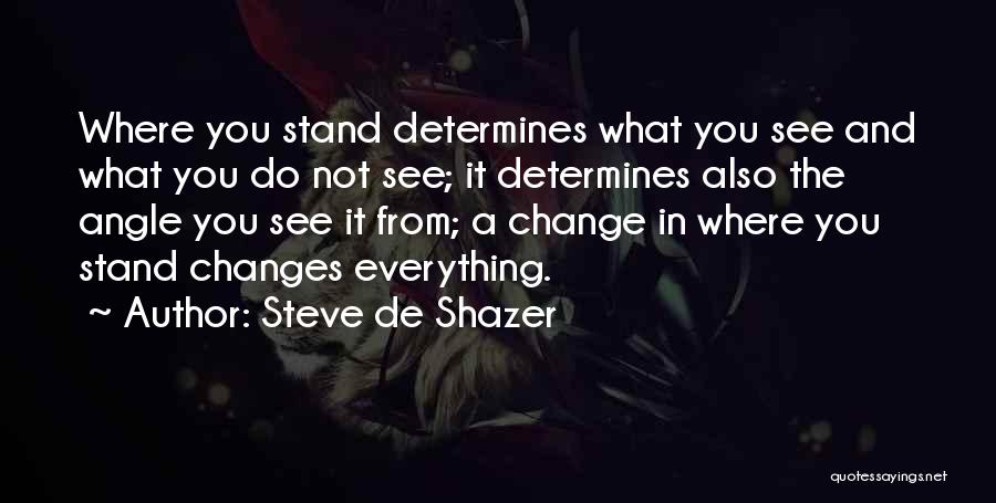 Steve De Shazer Quotes 1290488