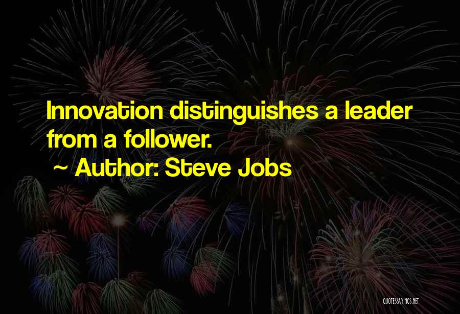 Steve Jobs Innovation Quotes By Steve Jobs