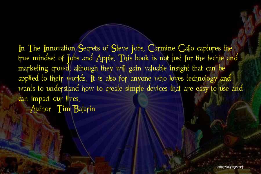 Steve Jobs Innovation Quotes By Tim Bajarin