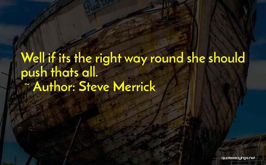 Steve Merrick Quotes 900943