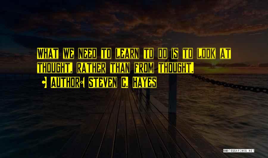 Steven C. Hayes Quotes 2168270
