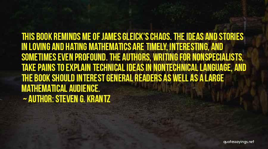 Steven G. Krantz Quotes 590315