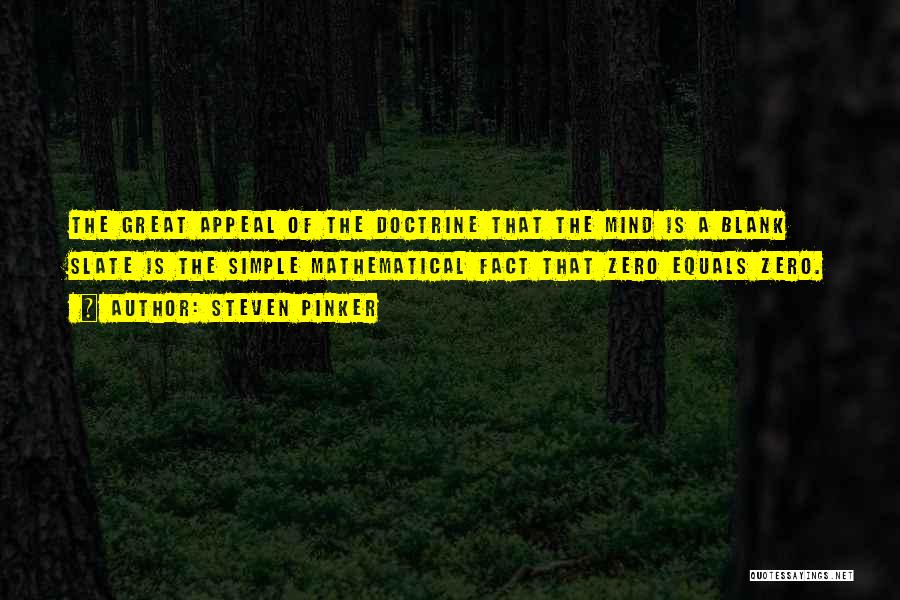 Steven Pinker Blank Slate Quotes By Steven Pinker