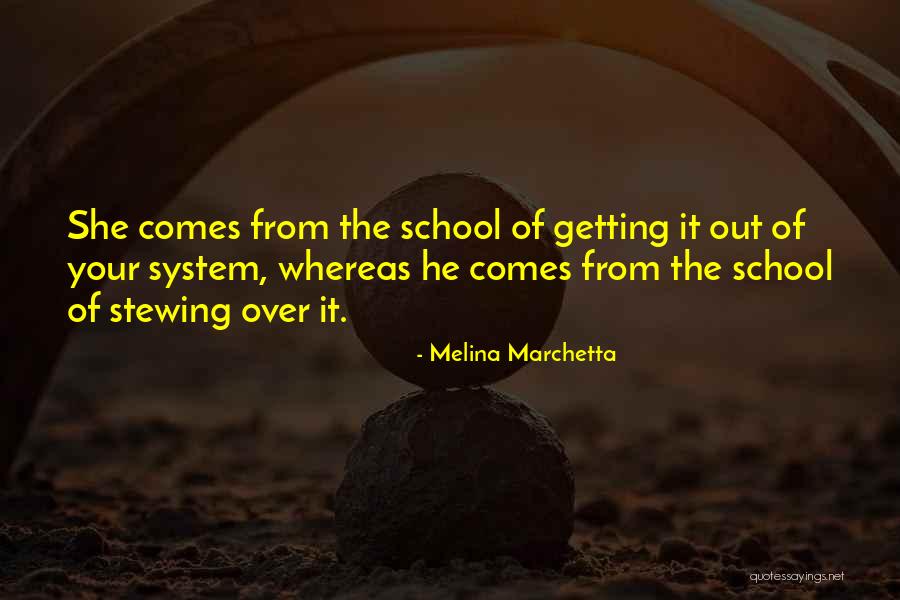 Stewing Over Quotes By Melina Marchetta Stewing Over Quotes By Melina Marchetta