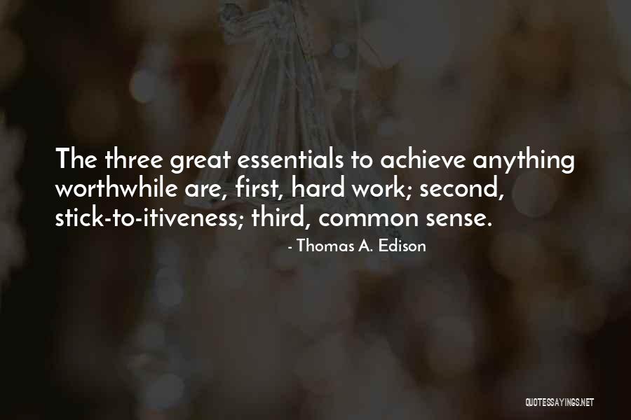 Stick On Inspirational Quotes By Thomas A. Edison Stick On Inspirational Quotes By Thomas A. Edison