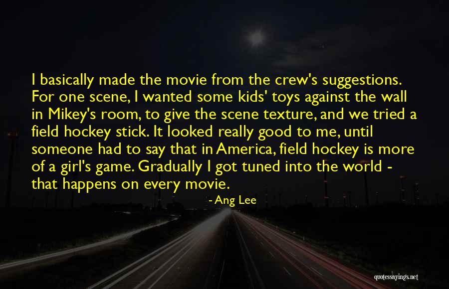 Stick On The Wall Quotes By Ang Lee Stick On The Wall Quotes By Ang Lee