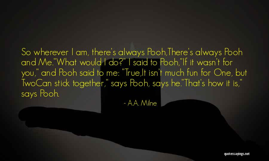 Stick Together Quotes By A.A. Milne