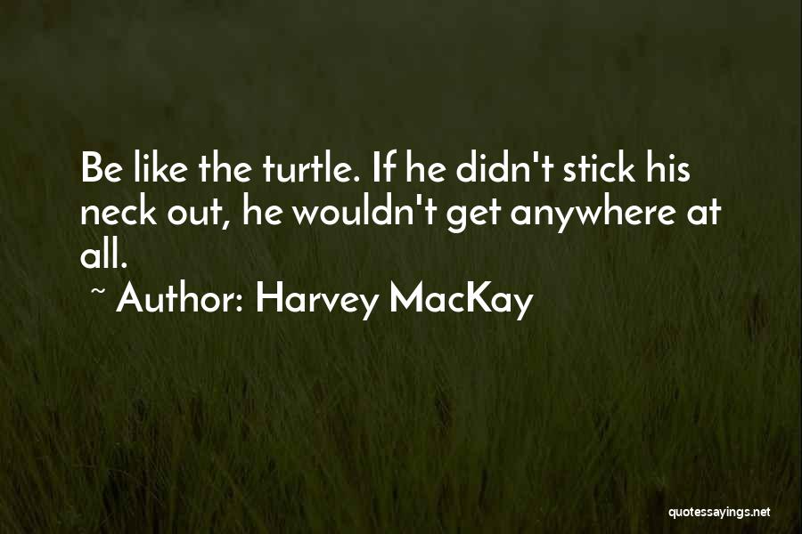Stick Your Neck Out Quotes By Harvey MacKay