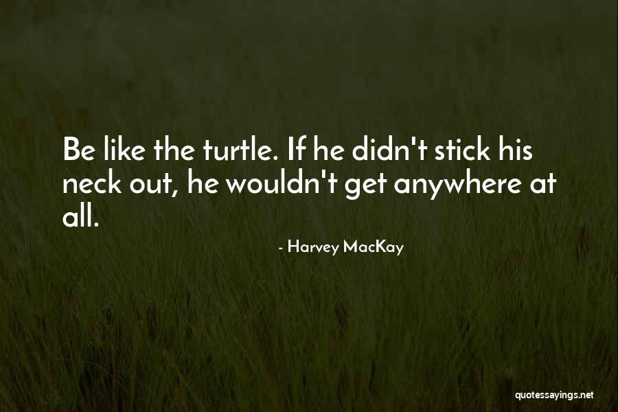 Stick Your Neck Out Quotes By Harvey MacKay