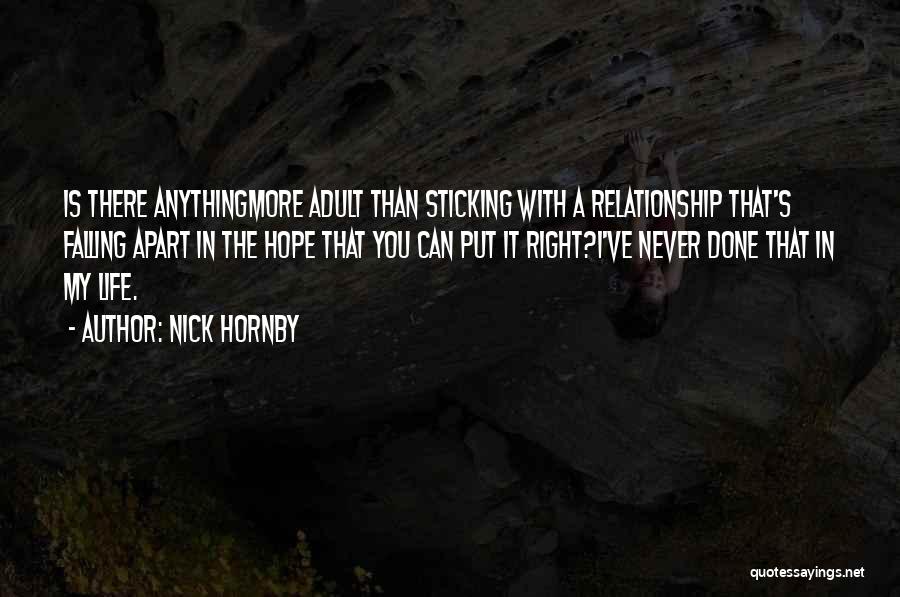 Sticking In There Quotes By Nick Hornby