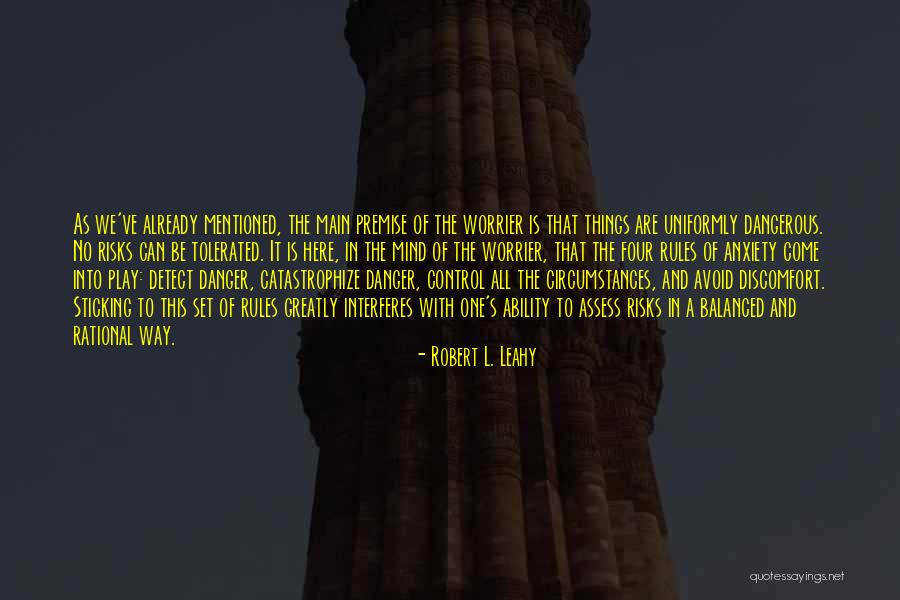 Sticking It Quotes By Robert L. Leahy Sticking It Quotes By Robert L. Leahy
