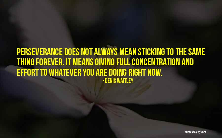 Sticking To It Quotes By Denis Waitley Sticking To It Quotes By Denis Waitley